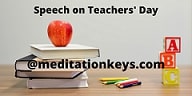 Speech on Teachers Day 2022